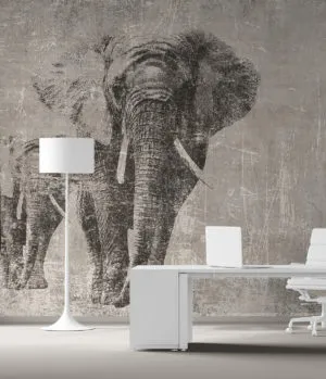 Viva Made Elephant complemento arredo bagno ceramica grigio