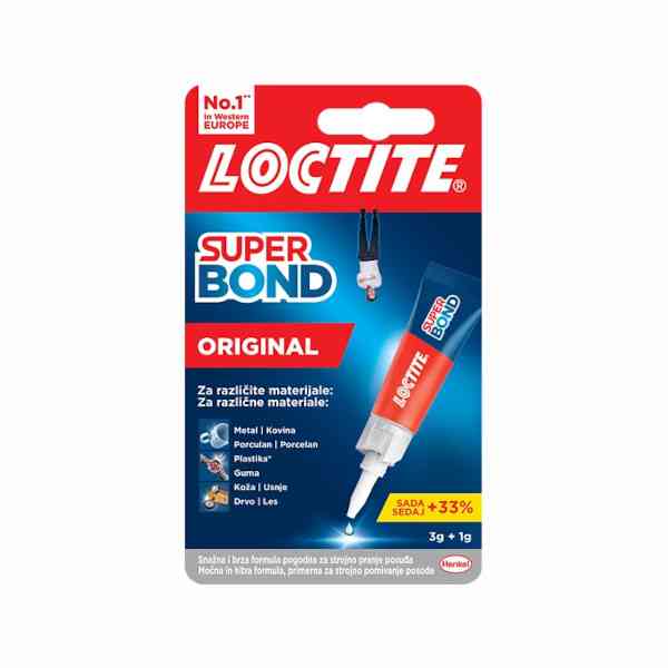 Loctite Super Bond Original colla istantanea 4 g ceramica