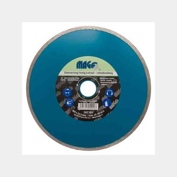 Magg Super disco diamantato 180 mm liscio per ceramica