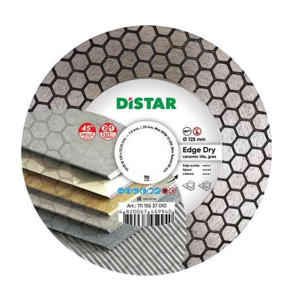 Distar Edge Dry 1A1R Disco Diamantato Gres 115x22,23 mm
