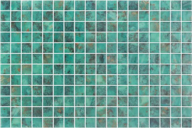 SQ Mosaic Identity Brigit Mosaico Verde Turchese Lucido