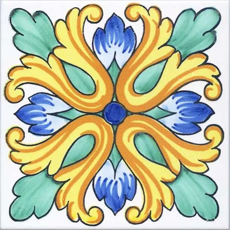 Ceramica Pinto Mare VP16703 piastrella maiolica fatta a mano
