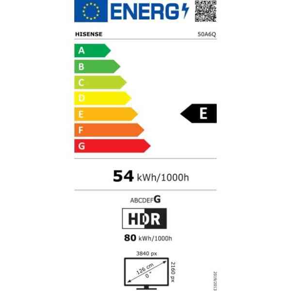 Hisense 50A6Q TV LED 50 pollici Dolby Vision vocale