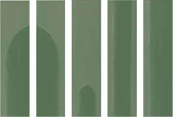 Recer Signature Loop piastrella 7,5x30 verde salvia