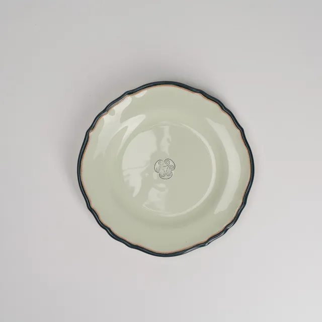 Cerasarda Arte Tavola Monogram Piattino Dessert Botanico Ceramica
