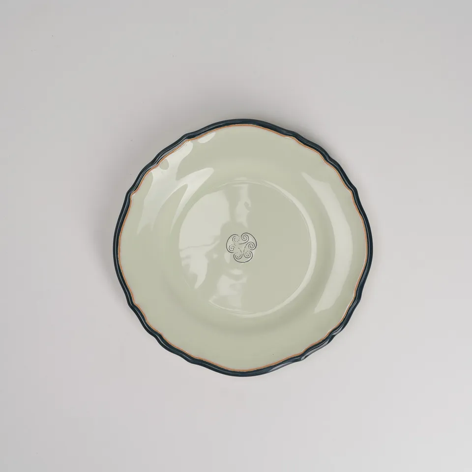 Cerasarda Arte Tavola Monogram Piattino Dessert Botanico Ceramica