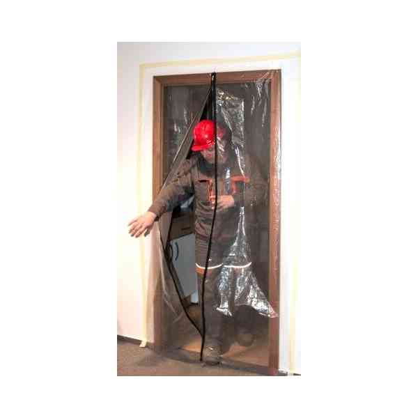 Telo protettivo porta con cerniera 1,2x2,2 m antipolvere