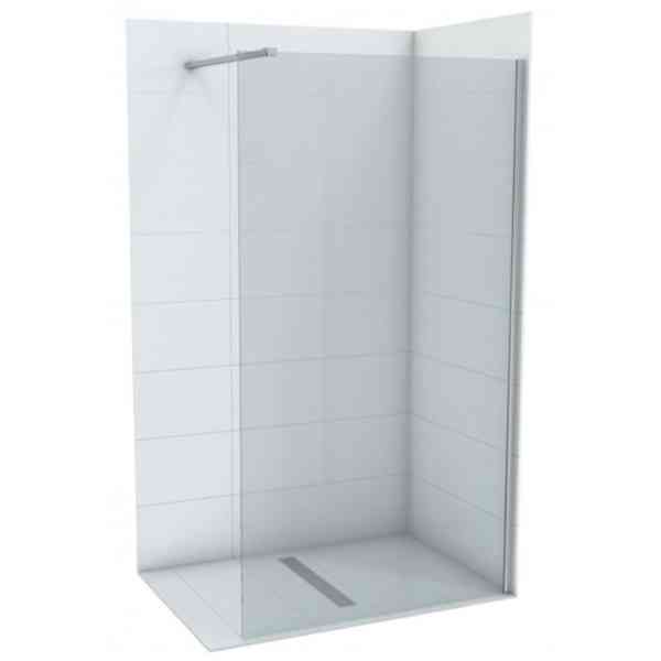 Minotti Monte parete doccia 100x200 vetro 8 mm cromo