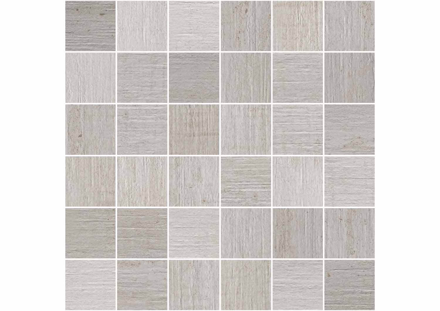 Roca Malla Blanco Mosaico Gres Bianco Parete