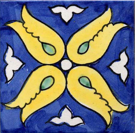 Ceramica Pinto Barocco Vietri VP11196 piastrella decoro mano