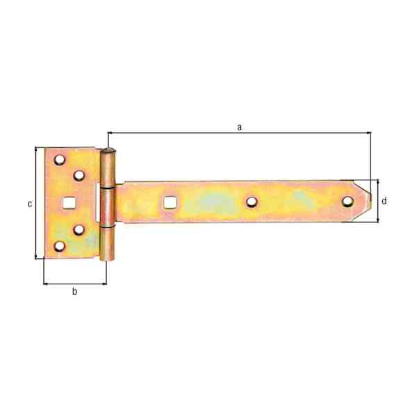 GAH Alberts Cerniera a Croce 195x34 mm Acciaio Zincato