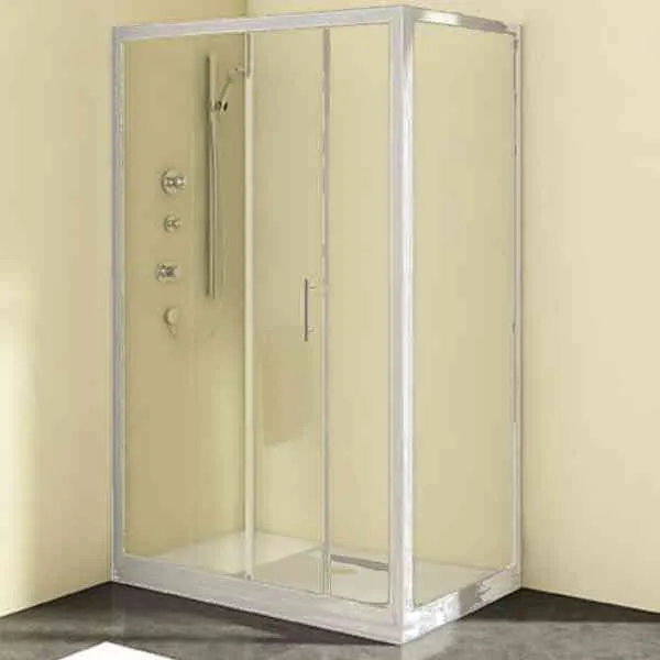 Kolpa SQ Line TKK 90x120 box doccia angolare vetro trasparente