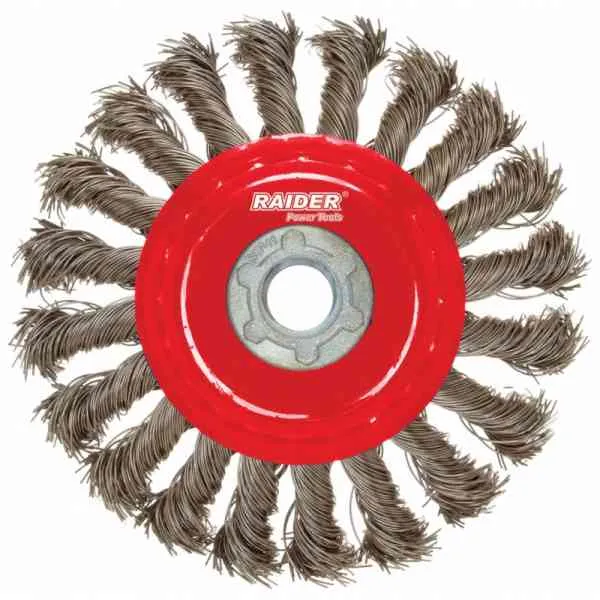 Raider spazzola a tazza 100 mm per smerigliatrice metallo