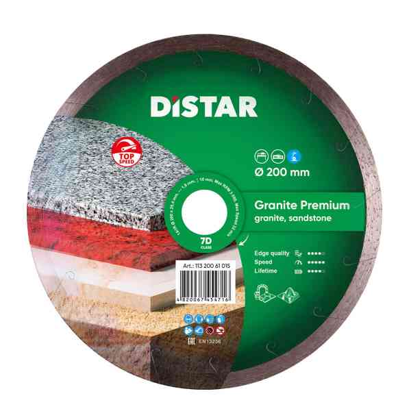 Distar Granite Premium 1A1R disco diamantato 125 mm pietra gres