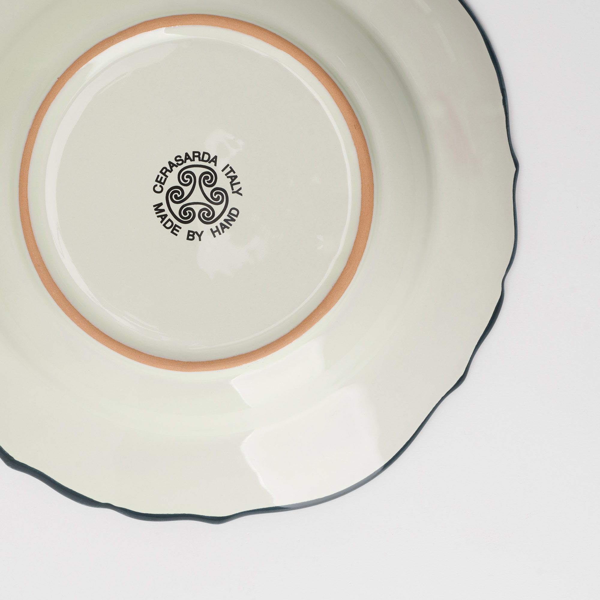 Cerasarda Arte Tavola Monogram fondina Velluto Botanico