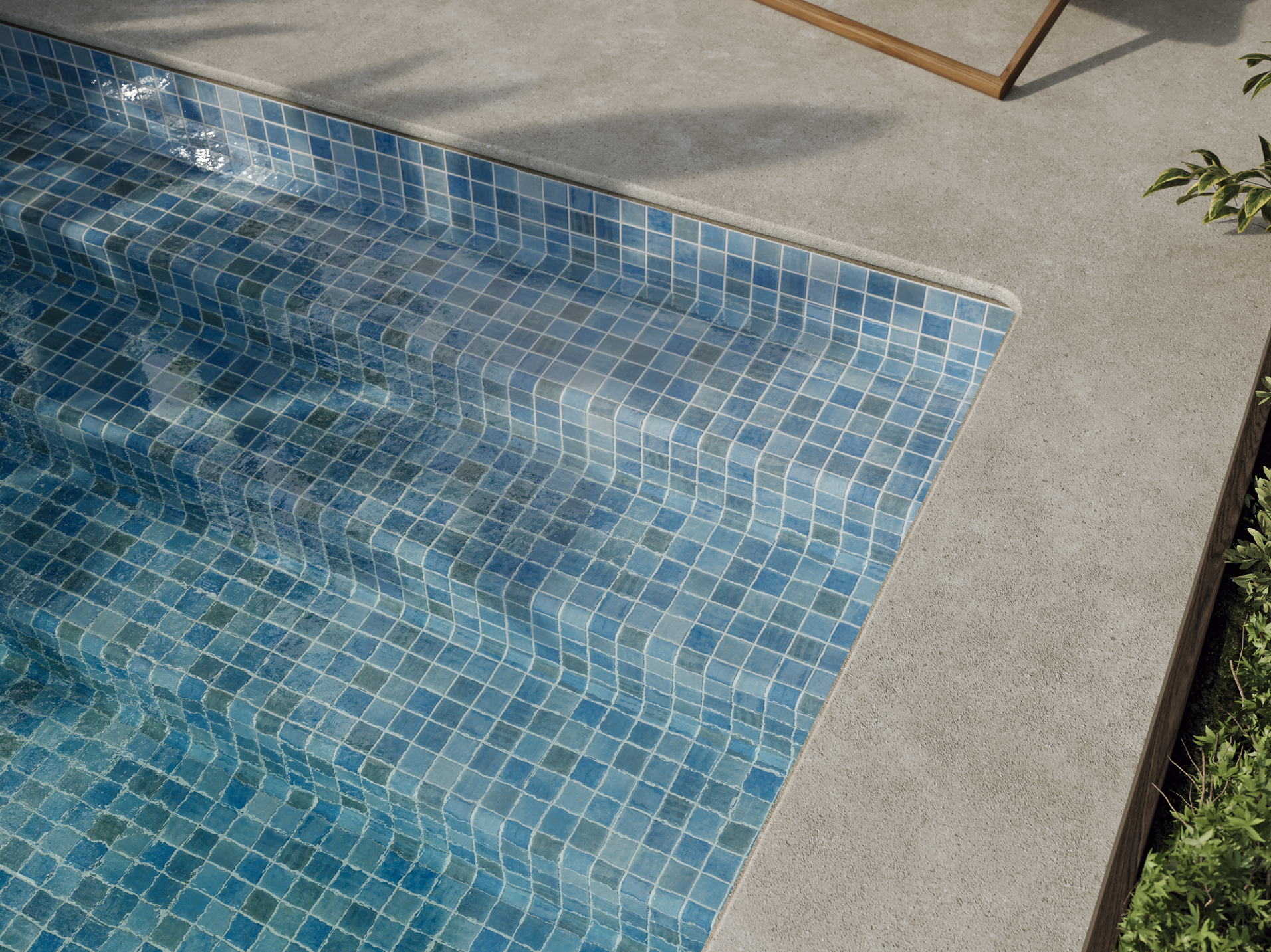 SQ Mosaic Essence Fifty Ocean mosaico blu scuro 50x50