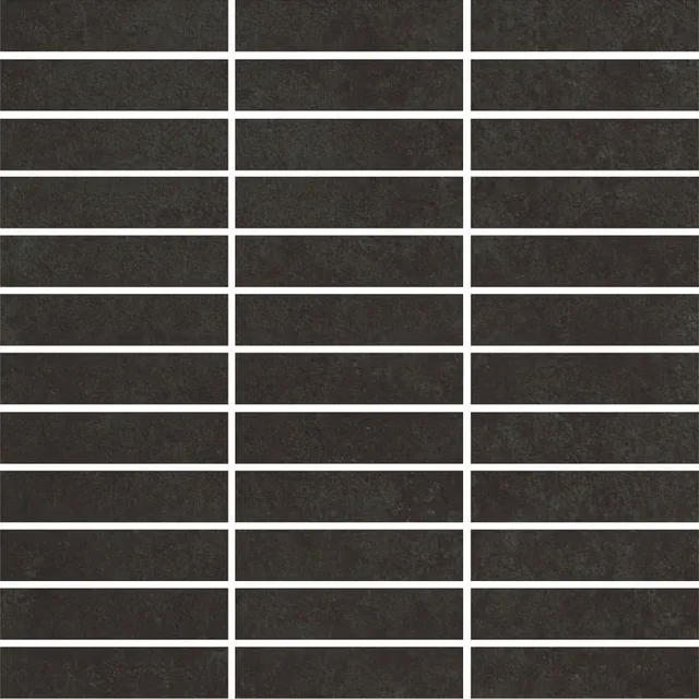 Recer Time Antracite mosaico 30x30 tessere 2,2x9,7 opaco