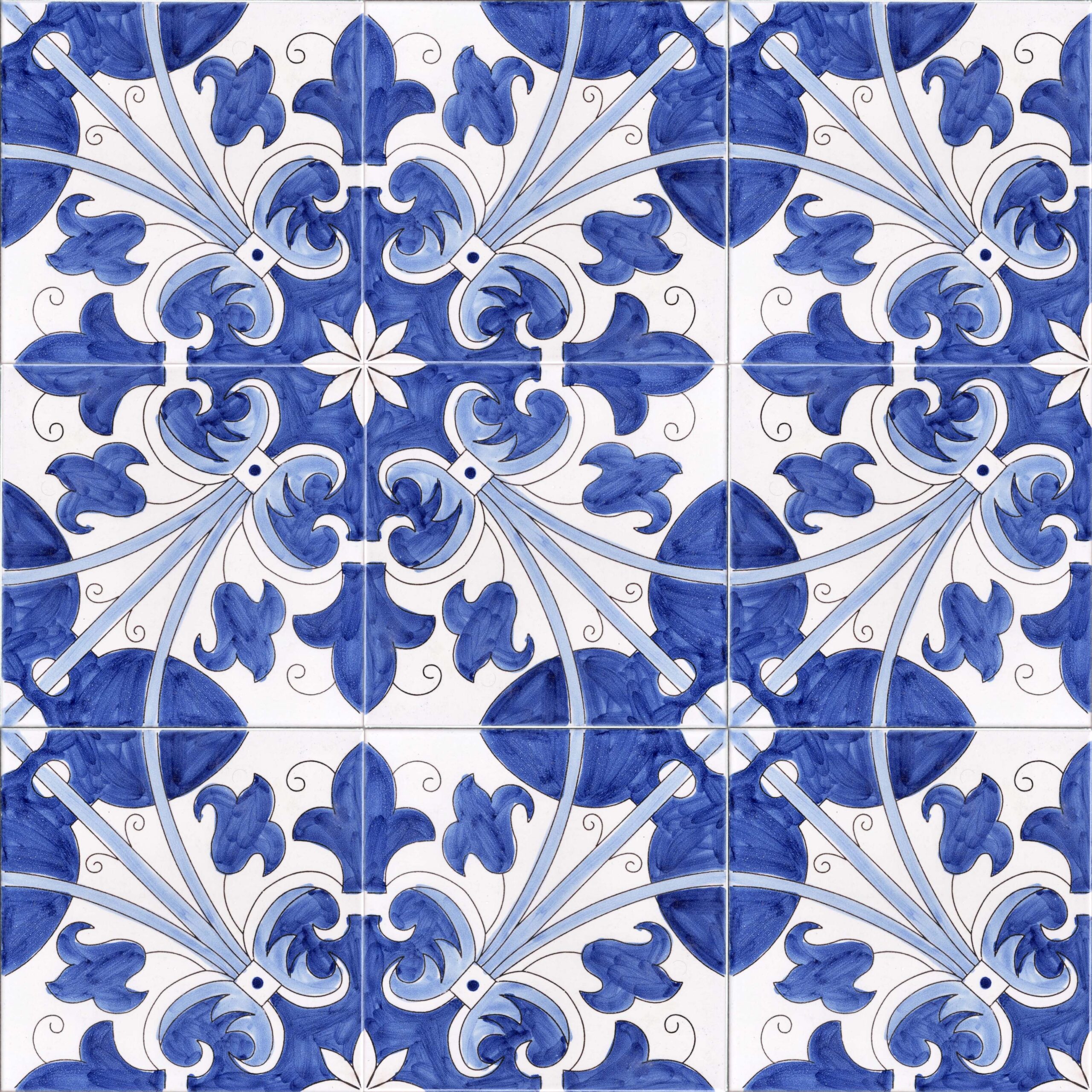 Ceramica Pinto Paesaggi VP18115 piastrella maiolica decorata a mano