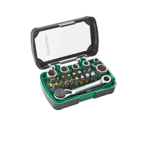 Hikoki Set Inserti 24 pz con Cricchetto Torx Croce