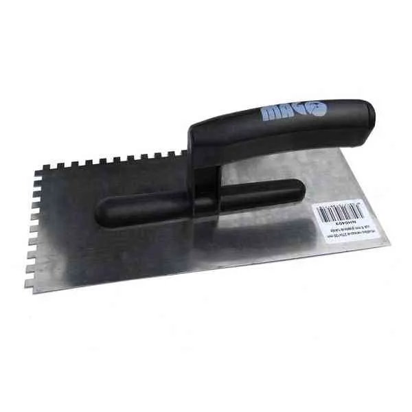 Magg frattazzo dentato 270x130 mm spatola inox dente 12 mm