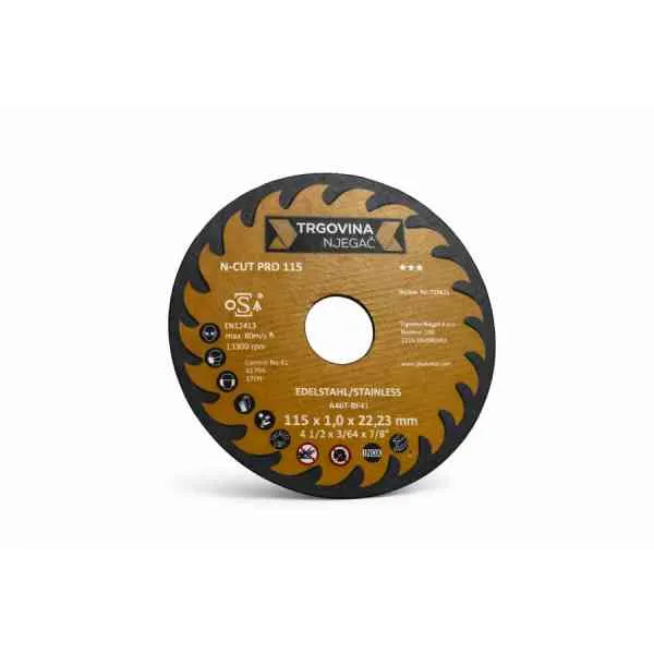 N-Cut Pro XT70 disco taglio acciaio 115x1,0x22 mm