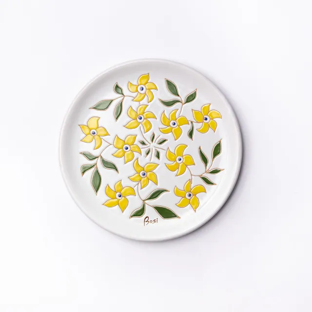 Cerasarda Fiori 2 piatto segnaposto ceramica ø30 cm dipinto a mano