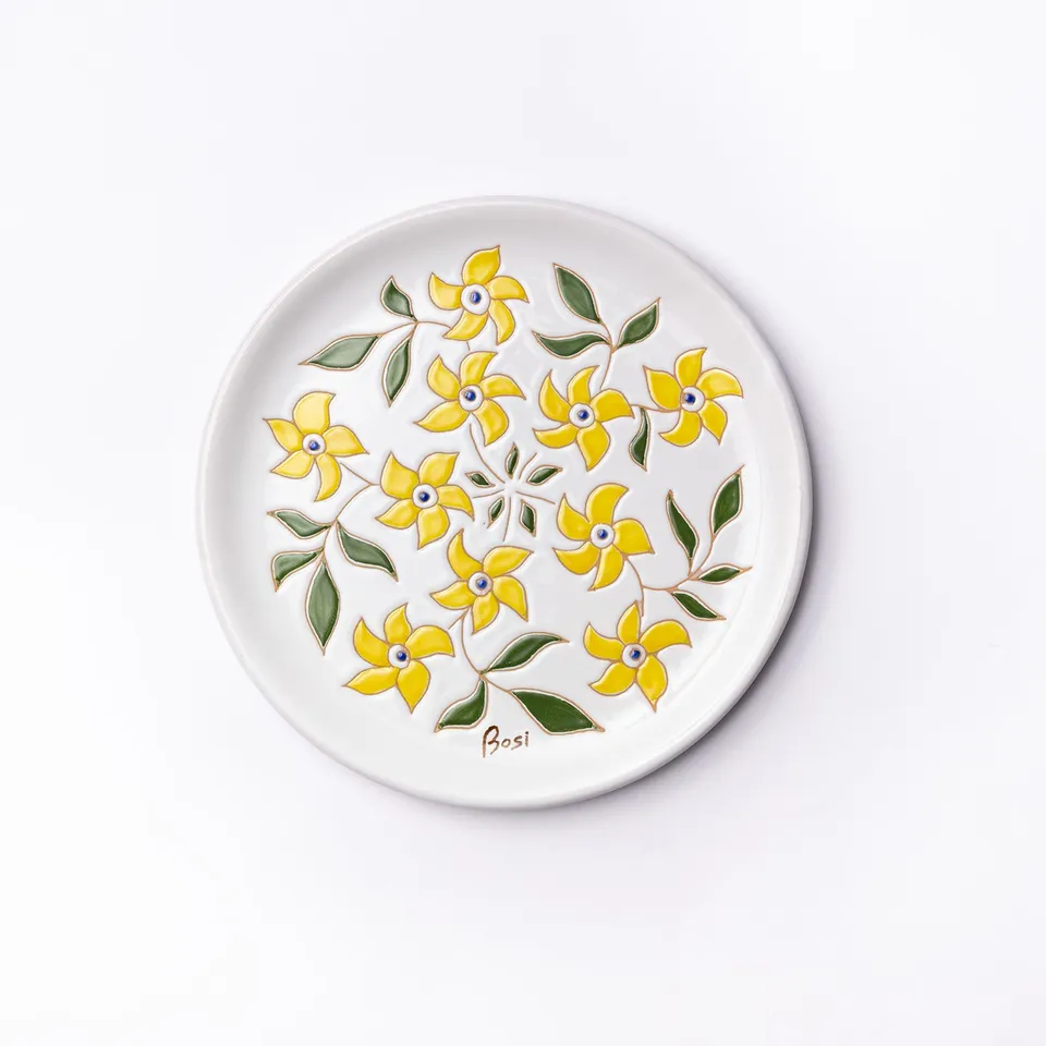 Cerasarda Fiori 2 piatto segnaposto ceramica ø30 cm dipinto a mano
