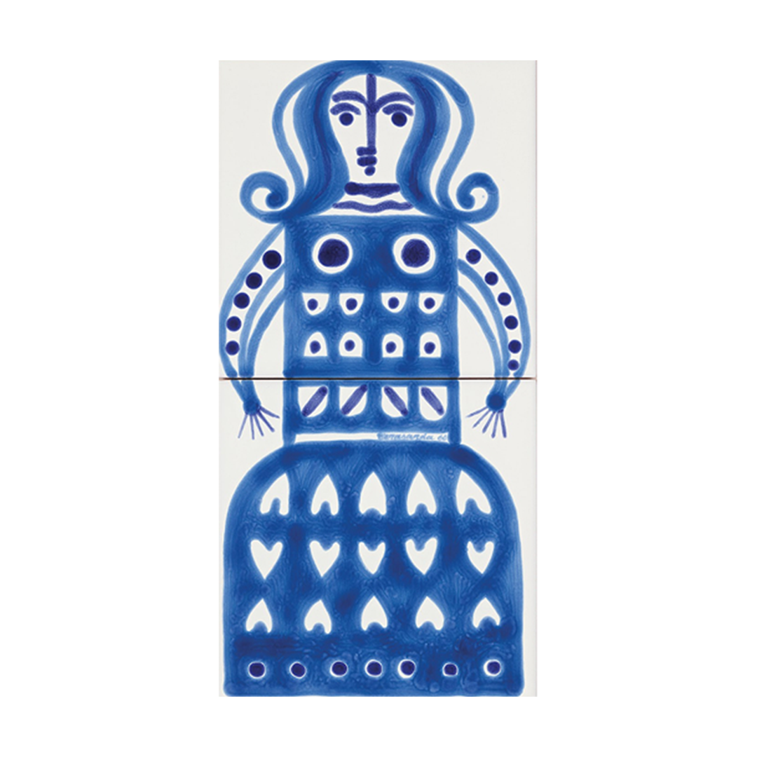 Cerasarda I Classici Dama 3 Comp Piastrella Blu 2 pz