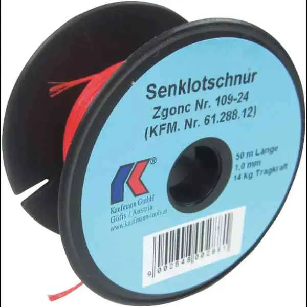 Kaufmann filo tracciante rosso 50 m x 1,0 mm