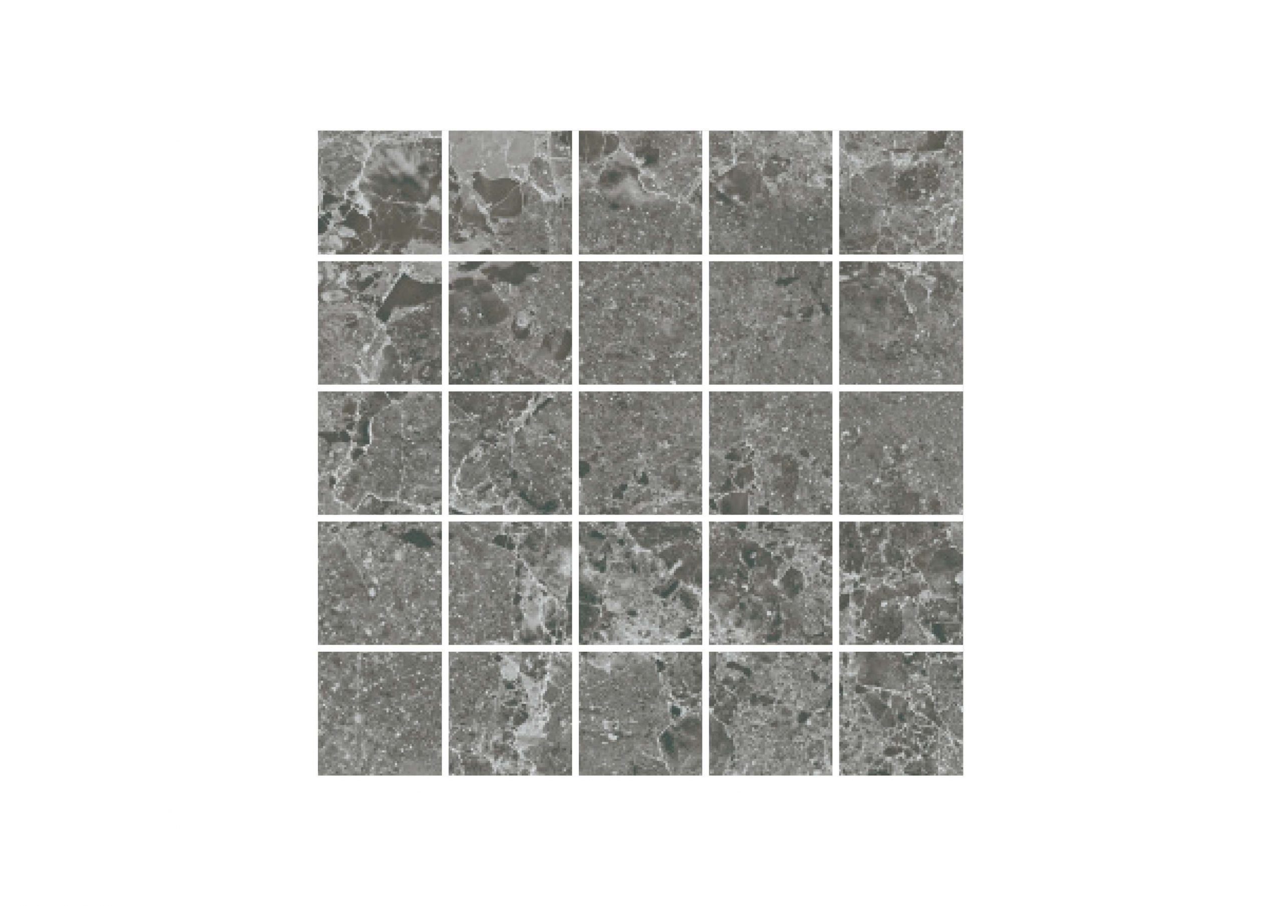 Roca Tiles Marais Malla Marais Grafito 30X30 mosaico