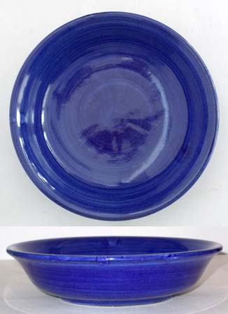 CERAMICA PINTO Pennellato VP12228 piatto fondo blu a pennello