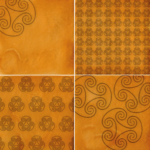 Cerasarda OT07026 Logo Mix S/4 Senape piastrelle ceramica