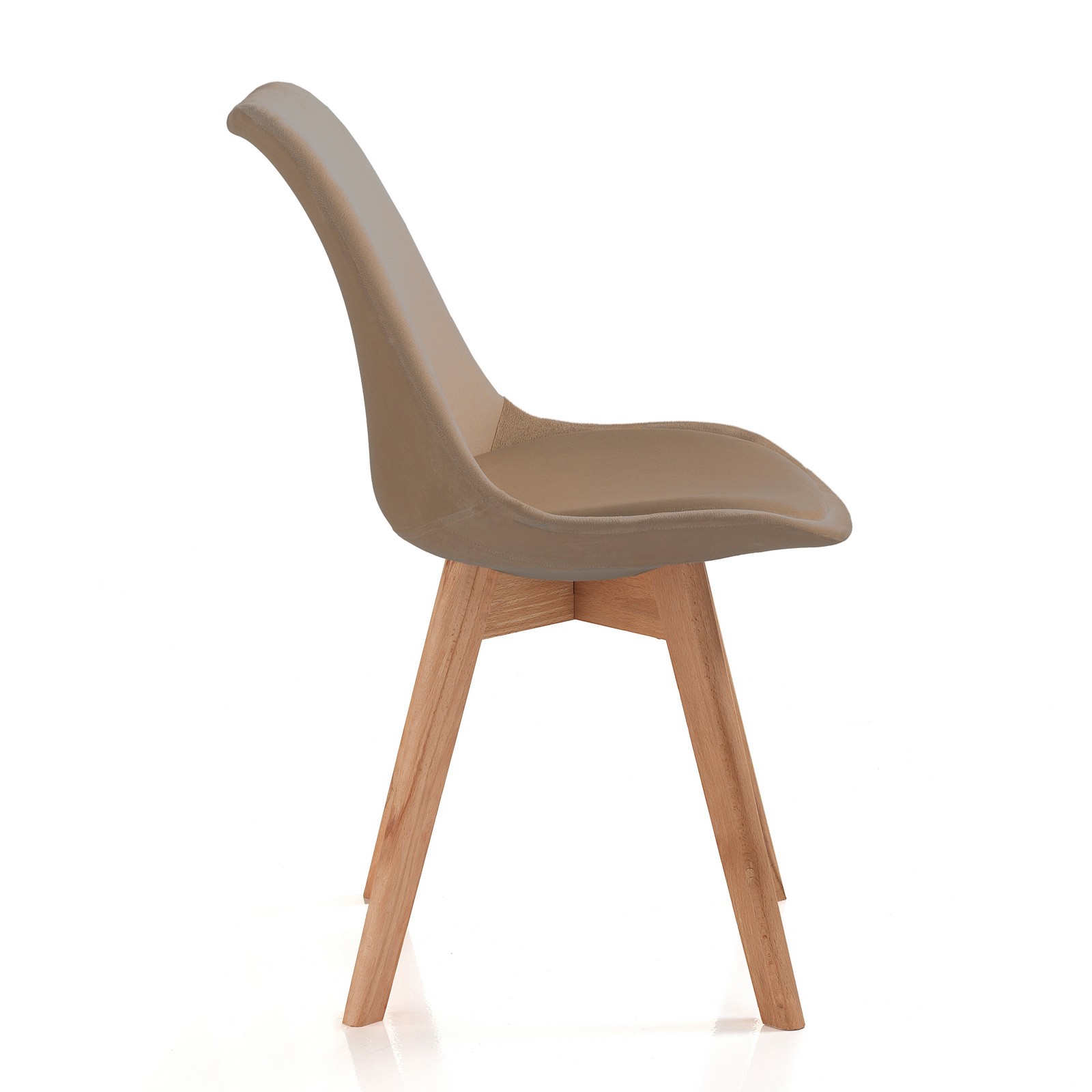 Viva Made Kiki Soft Light Brown Sedia Imbottita