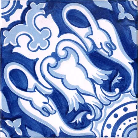 Ceramica Pinto Pennellato VP1681 piastrella maiolica decoro a mano