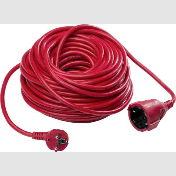 AS Schwabe prolunga elettrica 10 m 3x1,5 mm rossa