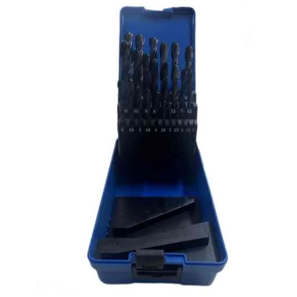 ECEF DIN338 HSS-R Set 25 Punte Trapano 1-13 mm