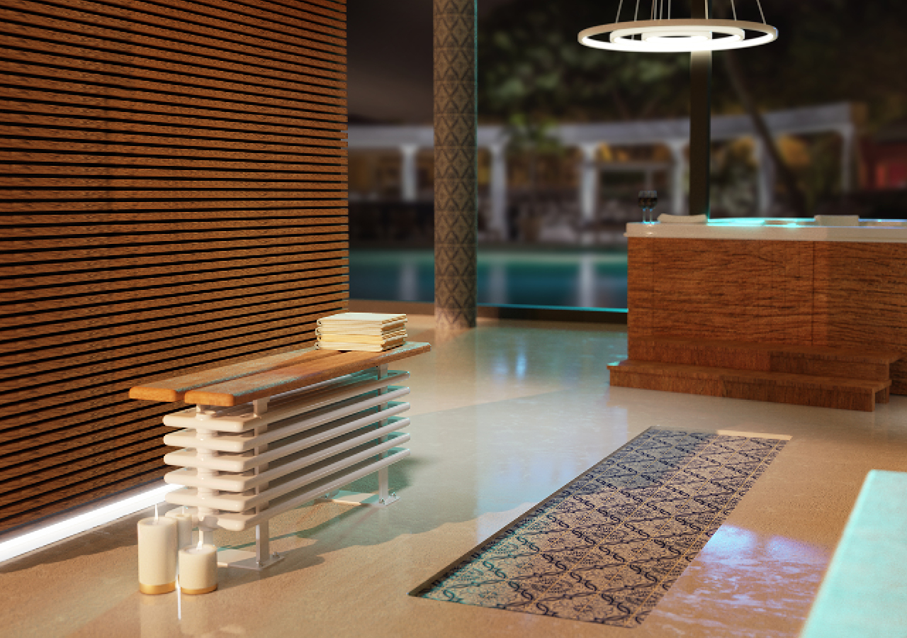 Viva Made Ardesia Panca termoarredo bagno