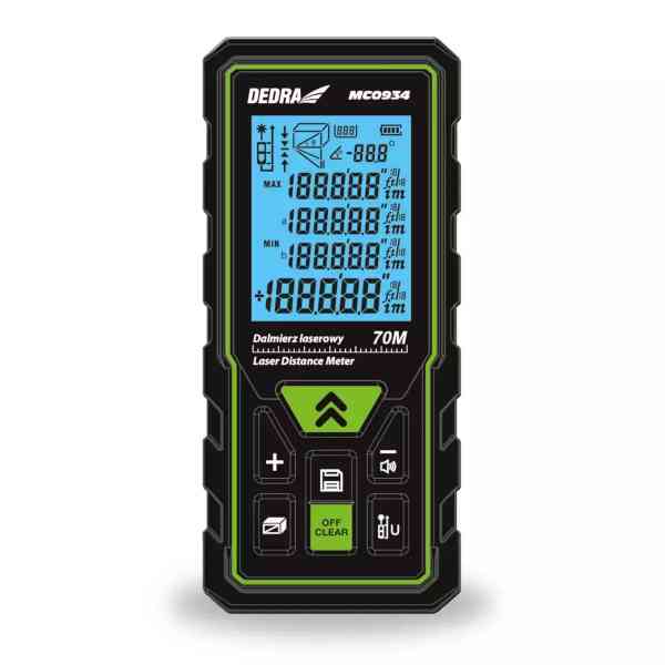 Dedra MC0934 misuratore laser 70 m precisione 2 mm