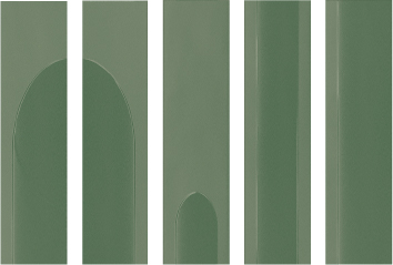 Recer Signature Loop piastrella 7,5x30 verde salvia