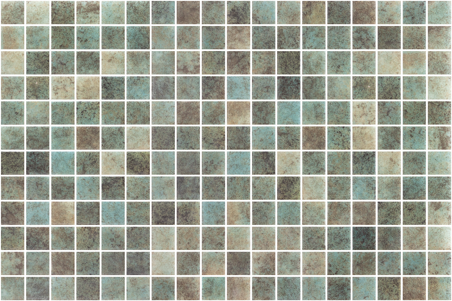 SQ Mosaic Kubu Okoze mosaico verde pietra
