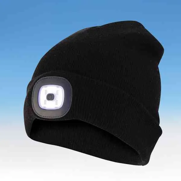 Kapriol Valmp CAP03 berretto invernale nero con luce LED