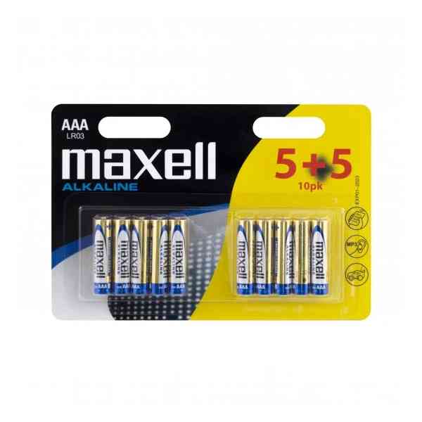 Maxell AAA Batterie Alcaline LR03 Ministilo 10 Pezzi