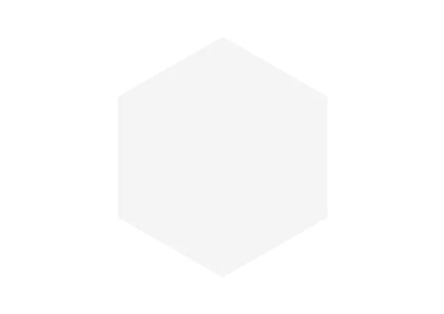 Roca Block Hexagon Blanco Mate piastrella bianca opaca