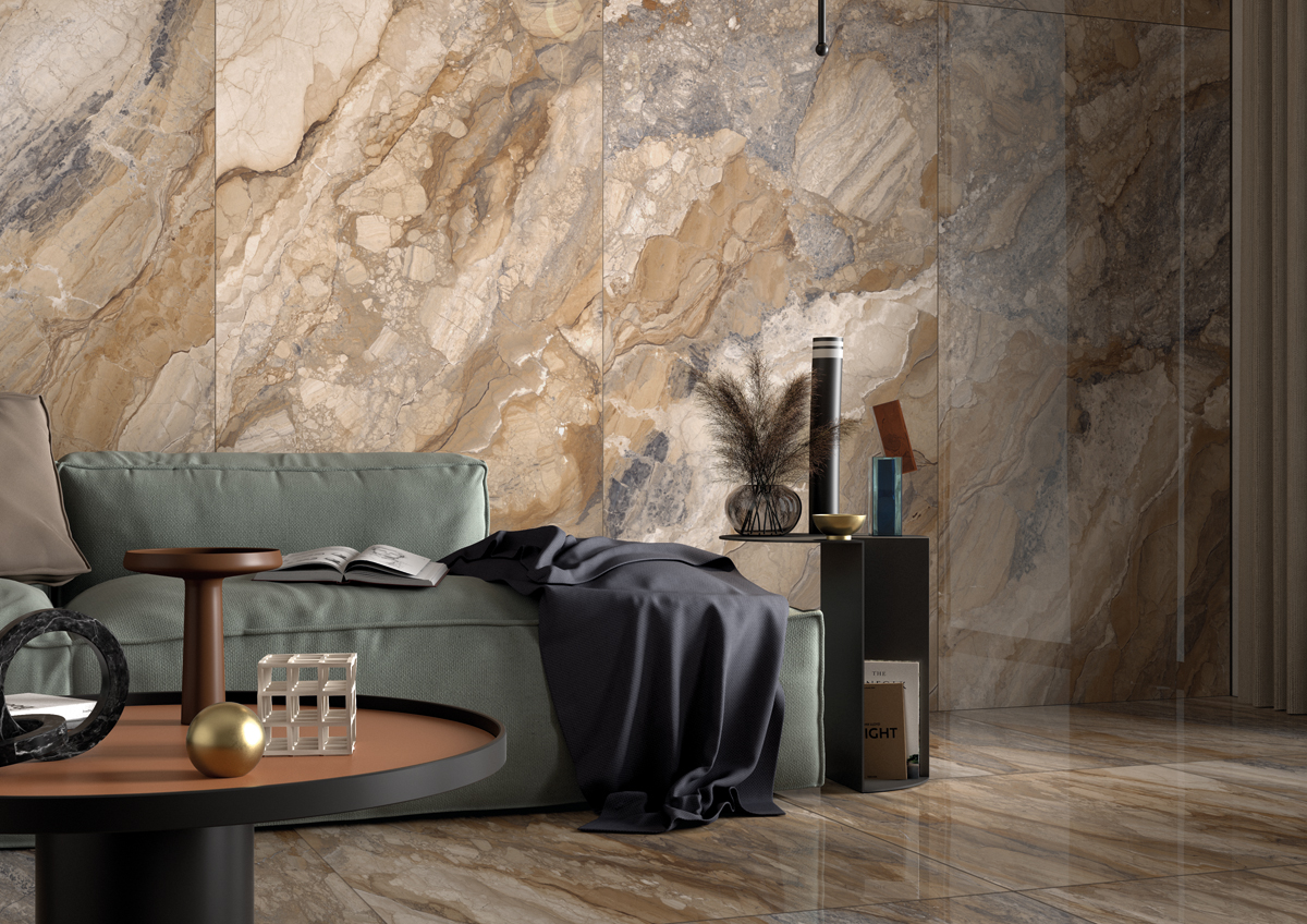 Viva Made Oro Piastrella Ceramica Pavimento Parete Oro