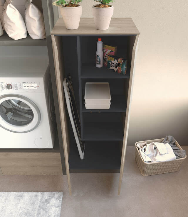 Viva Made Laundry 05 mobile lavanderia con vano lavatrice