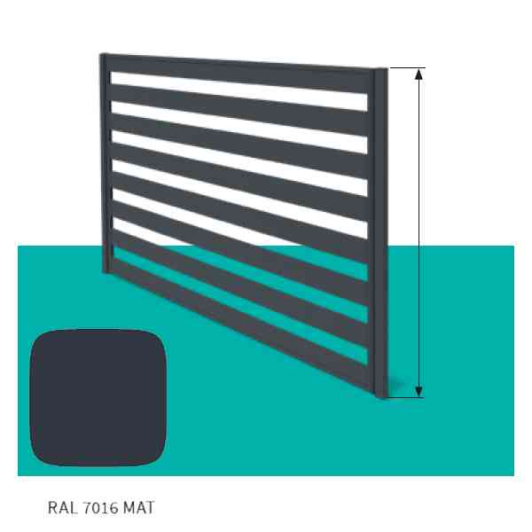 Hornval pannello recinzione antracite 200x120 cm RAL 7016
