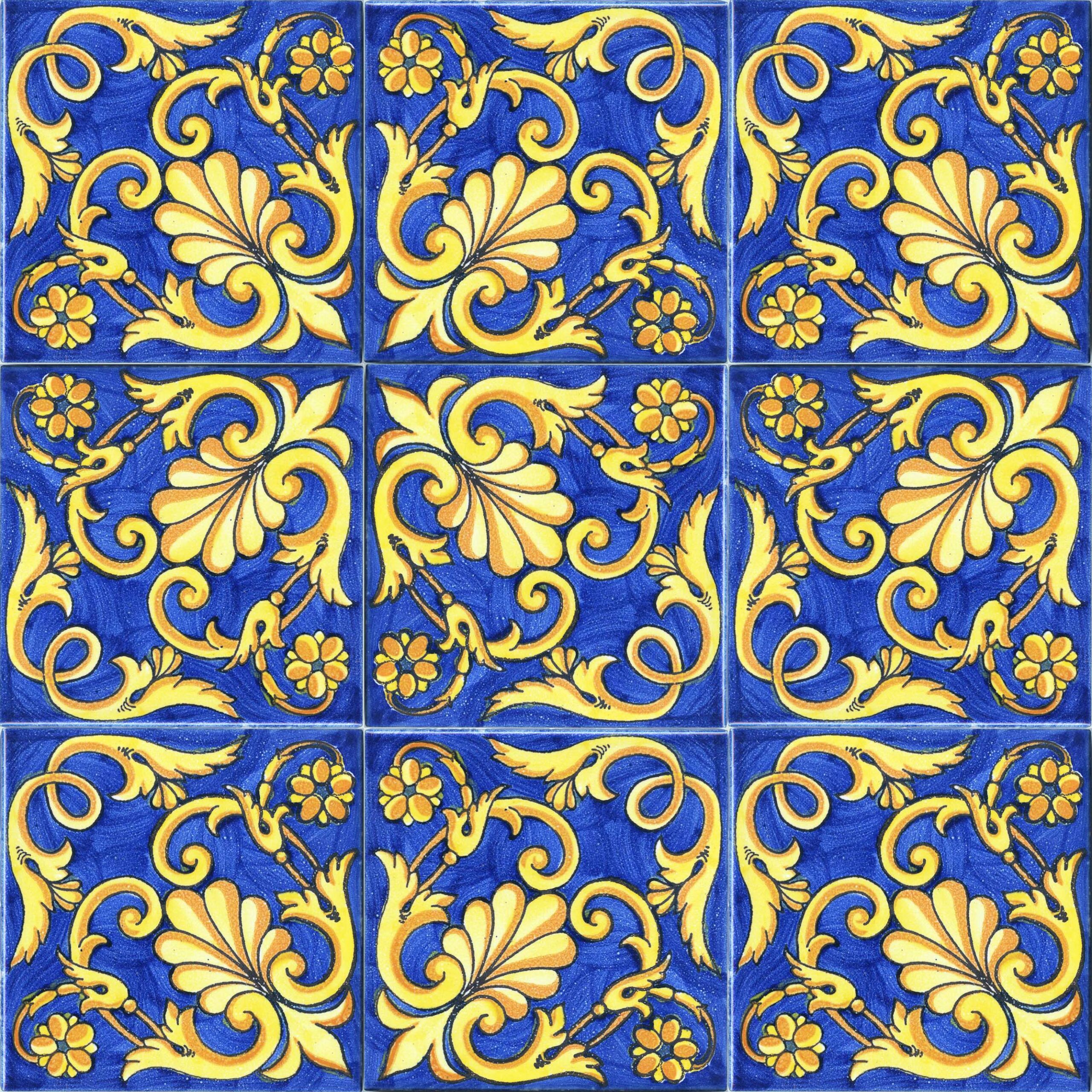 Ceramica Pinto Mare VP16913 piastrella maiolica pennello stampa