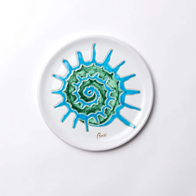 Cerasarda Arte Tavola Conchiglie 4 piatto segnaposto ceramica 30 cm