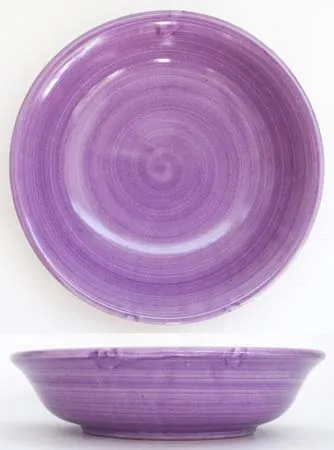 CERAMICA PINTO Pennellato VP12562 piatto fondo lilla a pennello