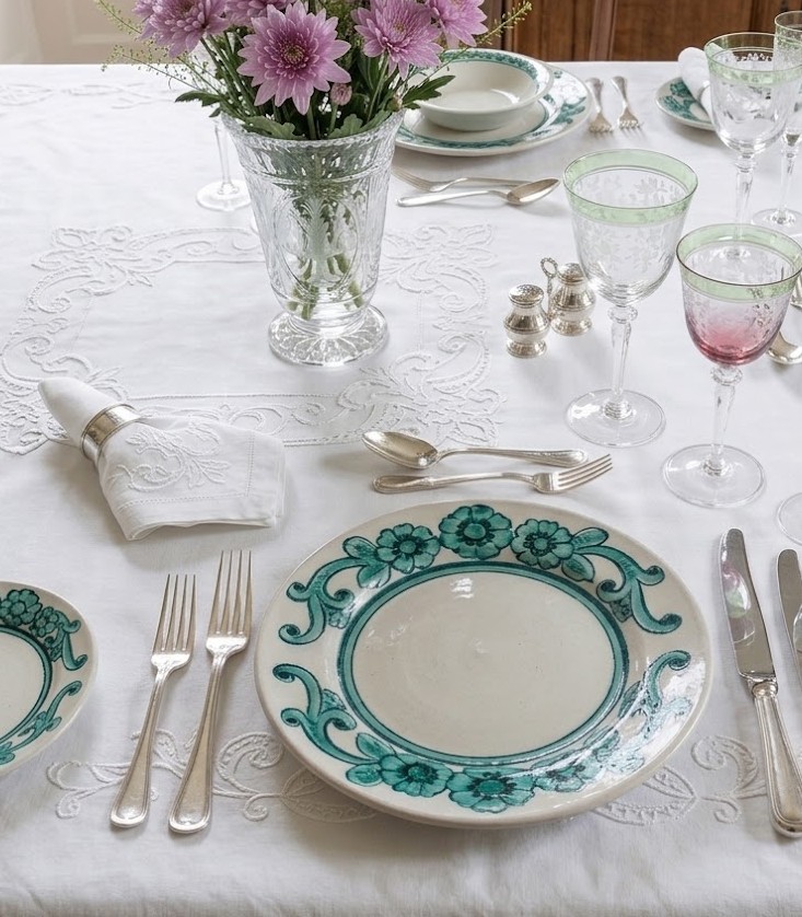 Ceramica Pinto Barocco Vietri VP17979 piatto floreale